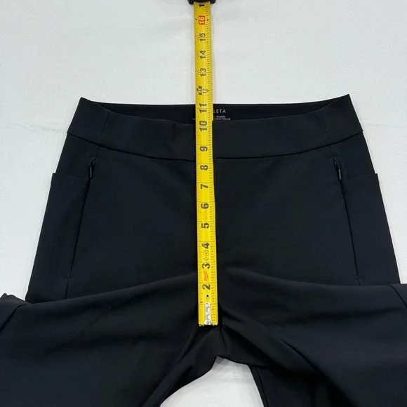 Athleta Stellar Skinny Trouser Ankle Pants Womens 4 Black Commute Work Travel - Picture 3 of 13